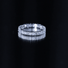 Certified Moissanite Full Eternity Band Ring For Her D-VS1 - Rosec Jewels