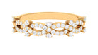 Designer Natural Diamond Infinity Half Eternity Ring Natural - ( HI-SI ) - Rosec Jewels