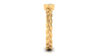 Real Diamond Promise Ring with Braided Shank Natural - ( HI-SI ) - Rosec Jewels