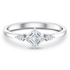 Rosec Jewels-0.7 Carat Asscher Cut Lab Grown Diamond Engagement Ring with Certificate