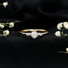 0.7 Carat Asscher Cut Lab Grown Diamond Engagement Ring with Certificate Lab - ( EF-VS ) - Rosec Jewels