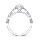 2 Carat Oval Lab Grown Diamond Engagement Ring with IGI Certificate Lab - ( EF-VS ) - Rosec Jewels