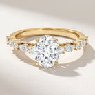 2 Carat Oval Lab Grown Diamond Engagement Ring with IGI Certificate Lab - ( EF-VS ) - Rosec Jewels