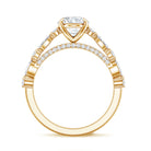 2 Carat Oval Lab Grown Diamond Engagement Ring with IGI Certificate Lab - ( EF-VS ) - Rosec Jewels