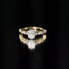 1.2 Carat IGI Certified Oval Cut Lab Grown Diamond Solitaire Engagement Ring Lab - ( EF-VS ) - Rosec Jewels