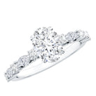 1.2 Carat IGI Certified Oval Cut Lab Grown Diamond Solitaire Engagement Ring Lab - ( EF-VS ) - Rosec Jewels