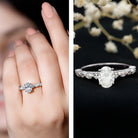 1.2 Carat IGI Certified Oval Cut Lab Grown Diamond Solitaire Engagement Ring Lab - ( EF-VS ) - Rosec Jewels