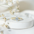 1.2 Carat IGI Certified Oval Cut Lab Grown Diamond Solitaire Engagement Ring Lab - ( EF-VS ) - Rosec Jewels