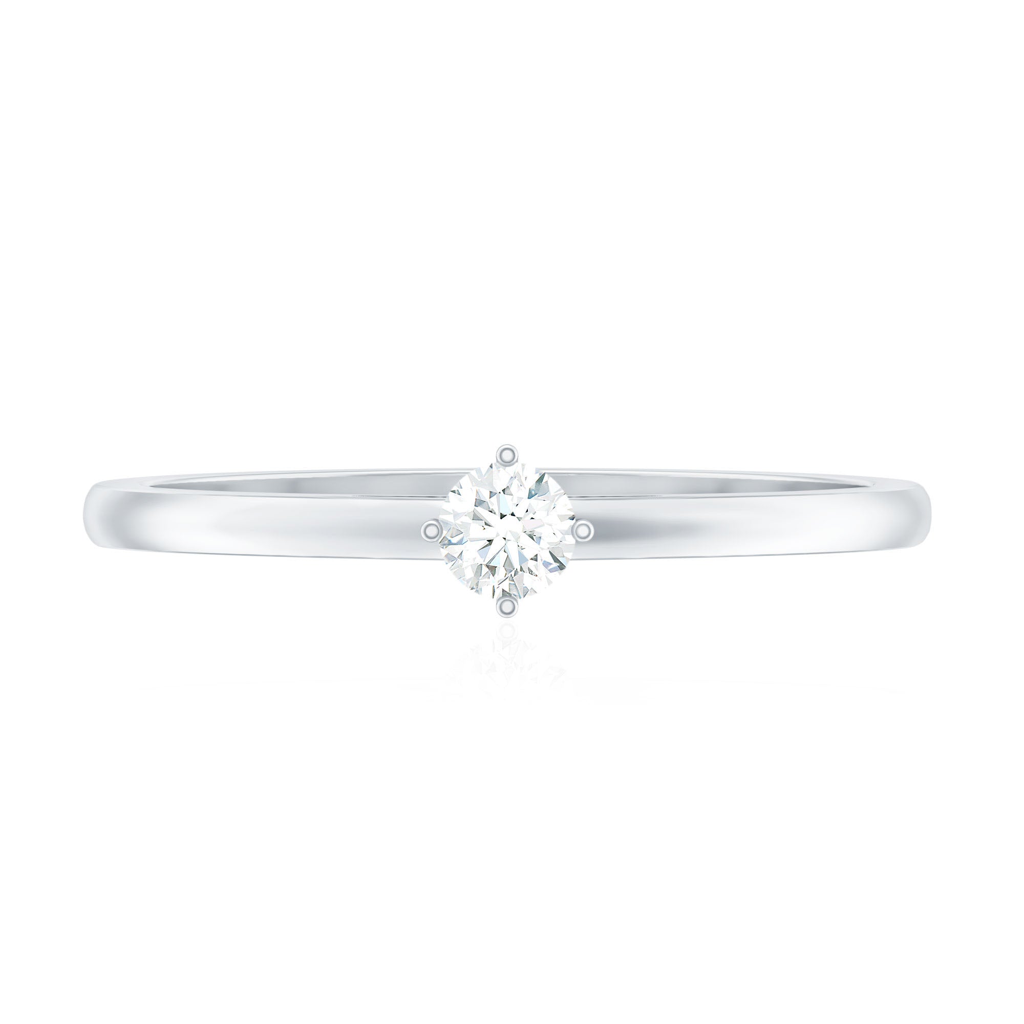 Diamond Promise Ring For Her Natural - ( HI-SI ) - Rosec Jewels