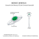 Rosec Jewels-Genuine Emerald Antique Looking Engagement Ring With Certificate