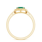 Rosec Jewels-Genuine Emerald Antique Looking Engagement Ring With Certificate