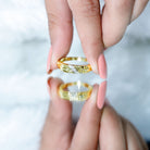 Certified Diamond Three Stone Band Ring for Men Natural - ( HI-SI ) - Rosec Jewels