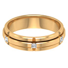Natural Mens Diamond Band Ring with Certificate Natural - ( HI-SI ) - Rosec Jewels