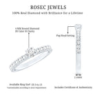Natural Diamond Promise Ring for Engagement Natural - ( HI-SI ) - Rosec Jewels