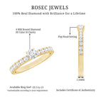 Natural Diamond Promise Ring for Engagement Natural - ( HI-SI ) - Rosec Jewels
