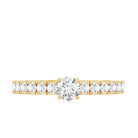 Natural Diamond Promise Ring for Engagement Natural - ( HI-SI ) - Rosec Jewels