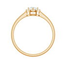 Certified Moissanite Promise Ring for Her with Halo D-VS1 - Rosec Jewels