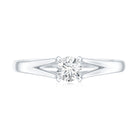 Promise Ring with Moissanite in Claw Setting D-VS1 - Rosec Jewels