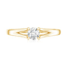 Promise Ring with Moissanite in Claw Setting D-VS1 - Rosec Jewels