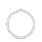 Natural Garnet Diamond Wide Wedding Band AAA - Rosec Jewels
