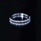 Bar Set Moissanite Eternity East West Ring D-VS1 - Rosec Jewels