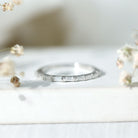 Bar Set Moissanite Eternity East West Ring D-VS1 - Rosec Jewels
