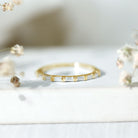 Bar Set Moissanite Eternity East West Ring D-VS1 - Rosec Jewels