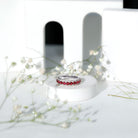Rosec Jewels-Lab Created Ruby and Diamond Wedding Anniversary Band with Certificate