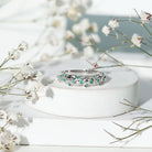 Natural Emerald Filigree Wedding Band for Women AAA - Rosec Jewels