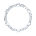 Vintage Inspired Moissanite Beaded Wedding Band D-VS1 - Rosec Jewels