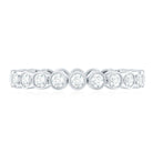 Real Diamond Eternity Ring in Bezel Setting Natural - ( HI-SI ) - Rosec Jewels
