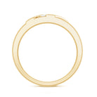 Rosec Jewels-Natural Mens Diamond Wedding Band with Black Enamel