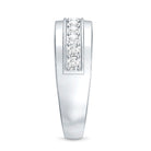 Rosec Jewels-Lab Grown Diamond Half Eternity Mens Wedding Band
