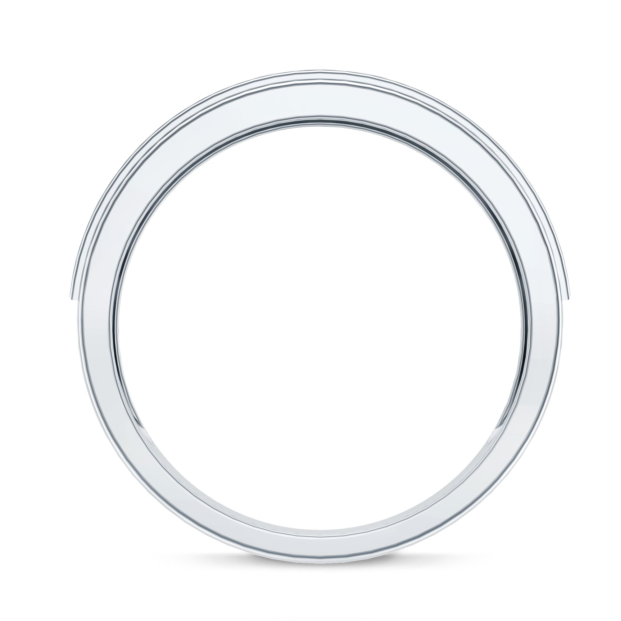 Rosec Jewels-Lab Grown Diamond Half Eternity Mens Wedding Band
