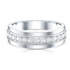 Rosec Jewels-Lab Grown Diamond Half Eternity Mens Wedding Band