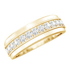 Rosec Jewels-Lab Grown Diamond Half Eternity Mens Wedding Band