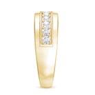 Rosec Jewels-Lab Grown Diamond Half Eternity Mens Wedding Band