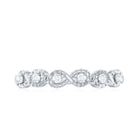 Rosec Jewels-Real Diamond Half Eternity Infinity Ring