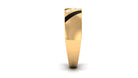Rosec Jewels-Natural Diamond Mens Wedding Band with Black Enamel