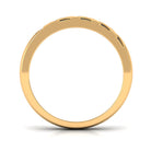 Rosec Jewels-Real Diamond Enamel Band Ring in Flush Setting