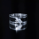 Classic Moissanite Mens Wedding Band Ring D-VS1 - Rosec Jewels