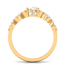 Certified Moissanite Designer Engagement Ring for Women D-VS1 - Rosec Jewels