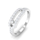 Contemporary Natural Diamond Ring for Women Natural - ( HI-SI ) - Rosec Jewels