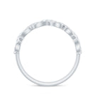 Certified Diamond Infinity Band Ring Natural - ( HI-SI ) - Rosec Jewels