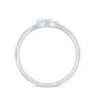 Certified Real Diamond Curved Promise Ring Natural - ( HI-SI ) - Rosec Jewels