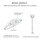 Nature Inspired Diamond Leaf Promise Ring for Women Natural - ( HI-SI ) - Rosec Jewels