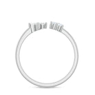 Certified Natural Diamond Cuff Ring for Women Natural - ( HI-SI ) - Rosec Jewels