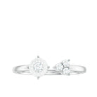 Certified Natural Diamond Cuff Ring for Women Natural - ( HI-SI ) - Rosec Jewels