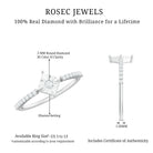 Rosec Jewels-Genuine Diamond Promise Ring in Illusion Setting