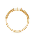 Rosec Jewels-Genuine Diamond Promise Ring in Illusion Setting